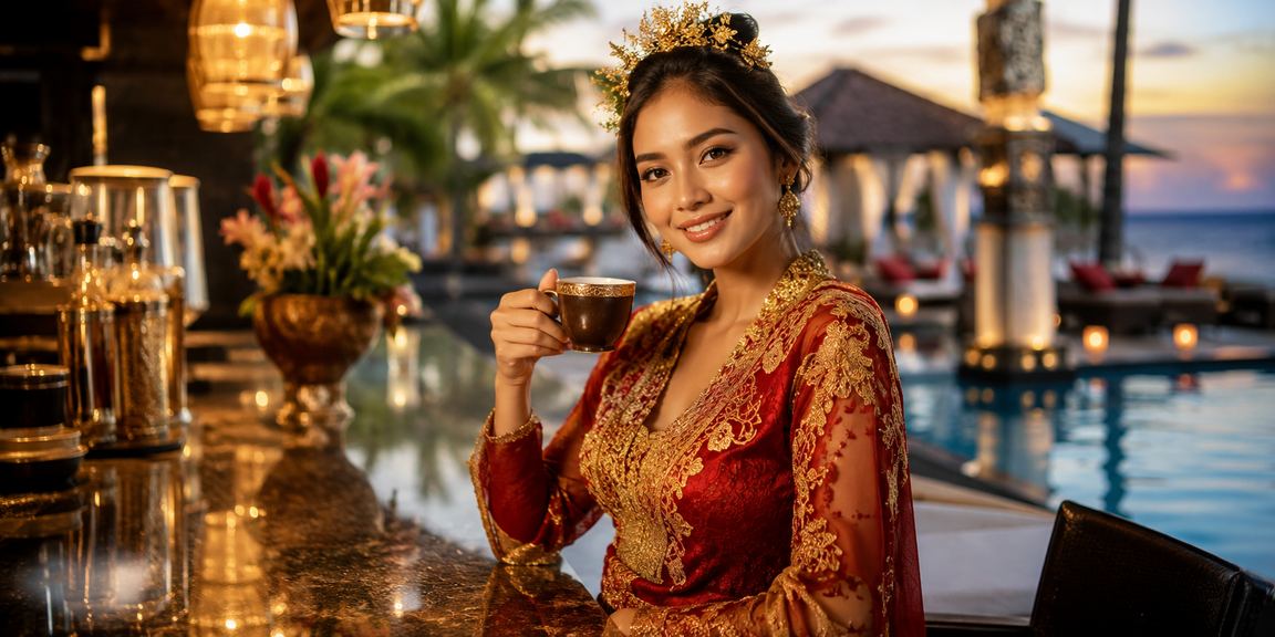 Pengguna menikmati bonus VIP platform hiburan dengan suasana kafe yang rileks